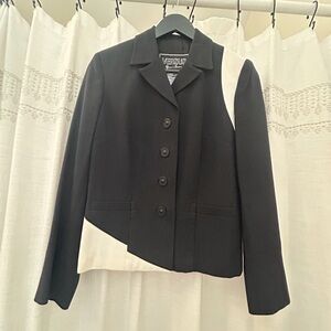 Vintage Versace versus racing stripe cotton and twill blazer *size S